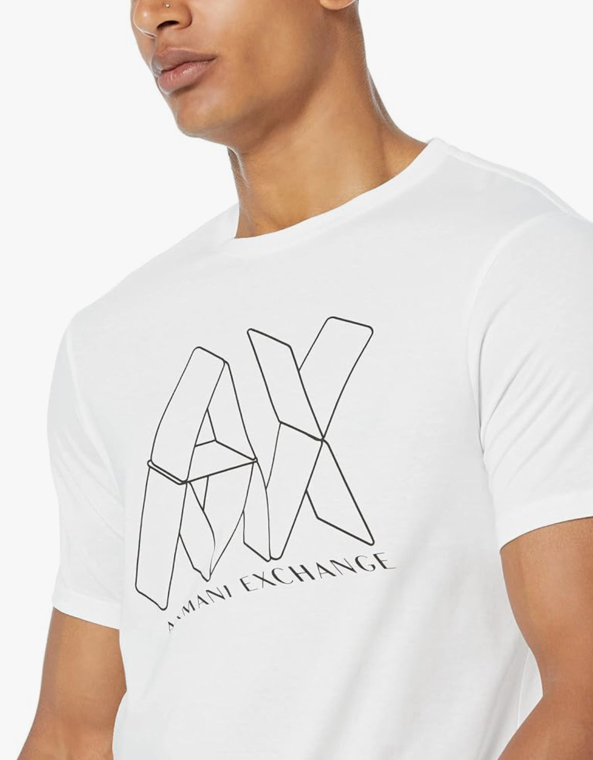 0125 Armani Exchange կարճաթև բլուզ