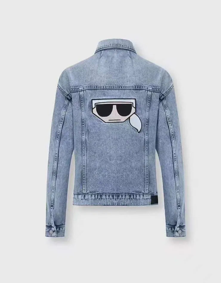 0356 Karl Lagerfeld աշնանային ջինսից բաճկոն
