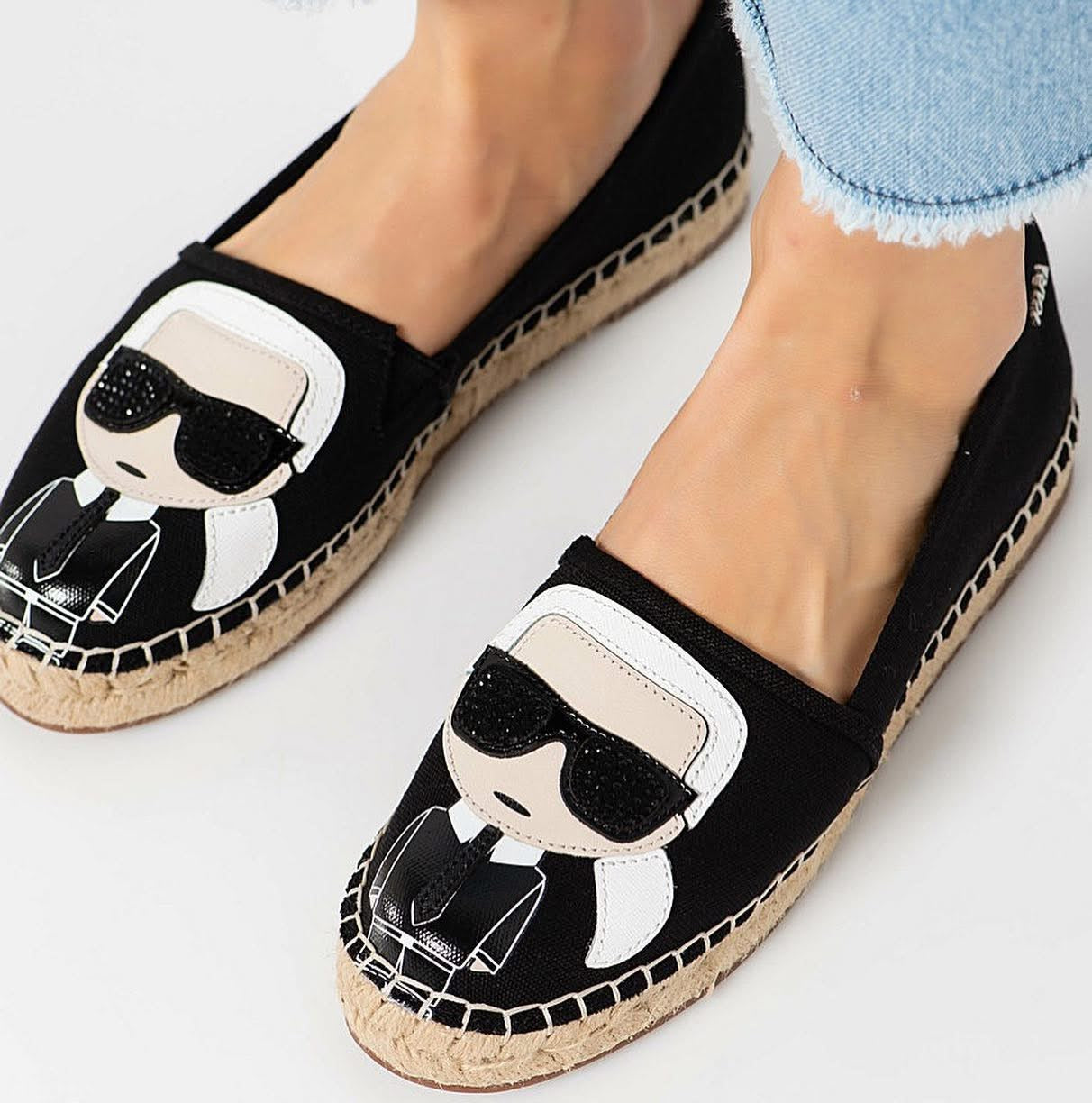 0162 Karl Lagerfeld ծղոտե տակերով կոշիկ