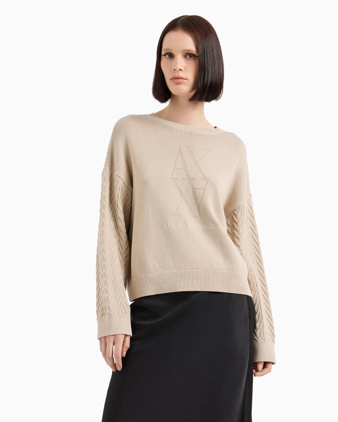 0466 Armani Exchange երկարաթև բլուզ