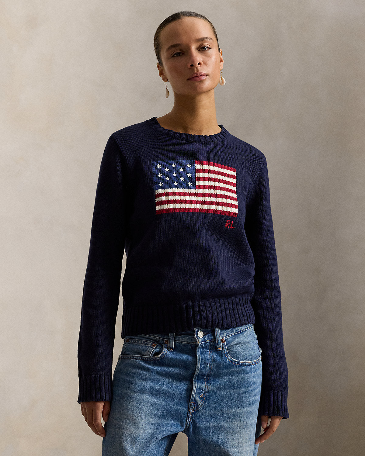 0469 Ralph Lauren գործվածքից բլուզ