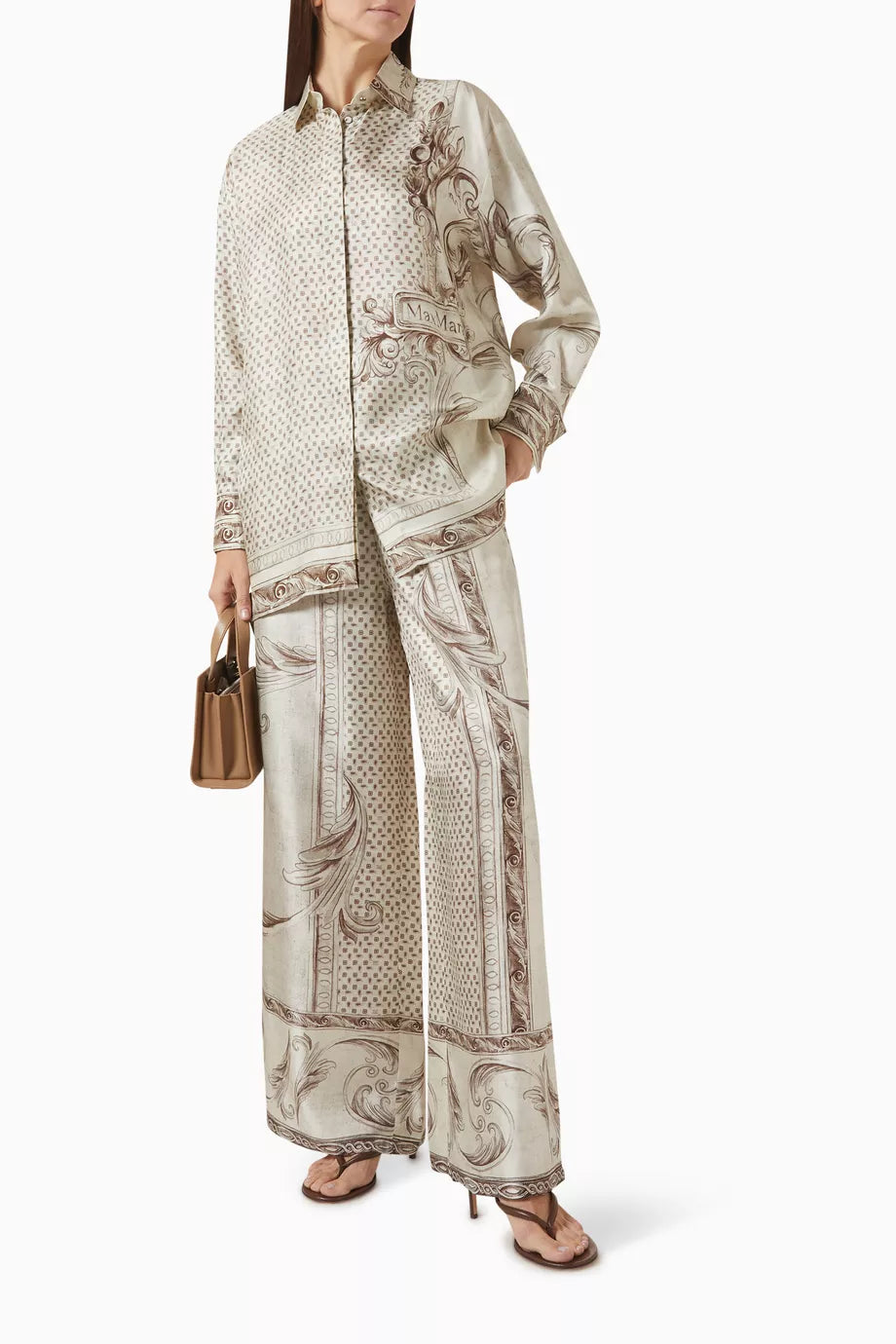 1513 MaxMara մետաքսե տաբատ