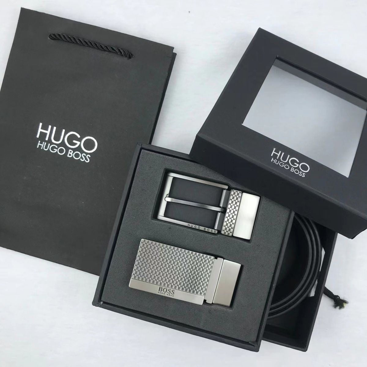 0428 Hugo Boss գոտի երկու գլխիկով