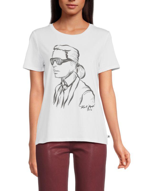 0813 Karl Lagerfeld կարճաթև բլուզ