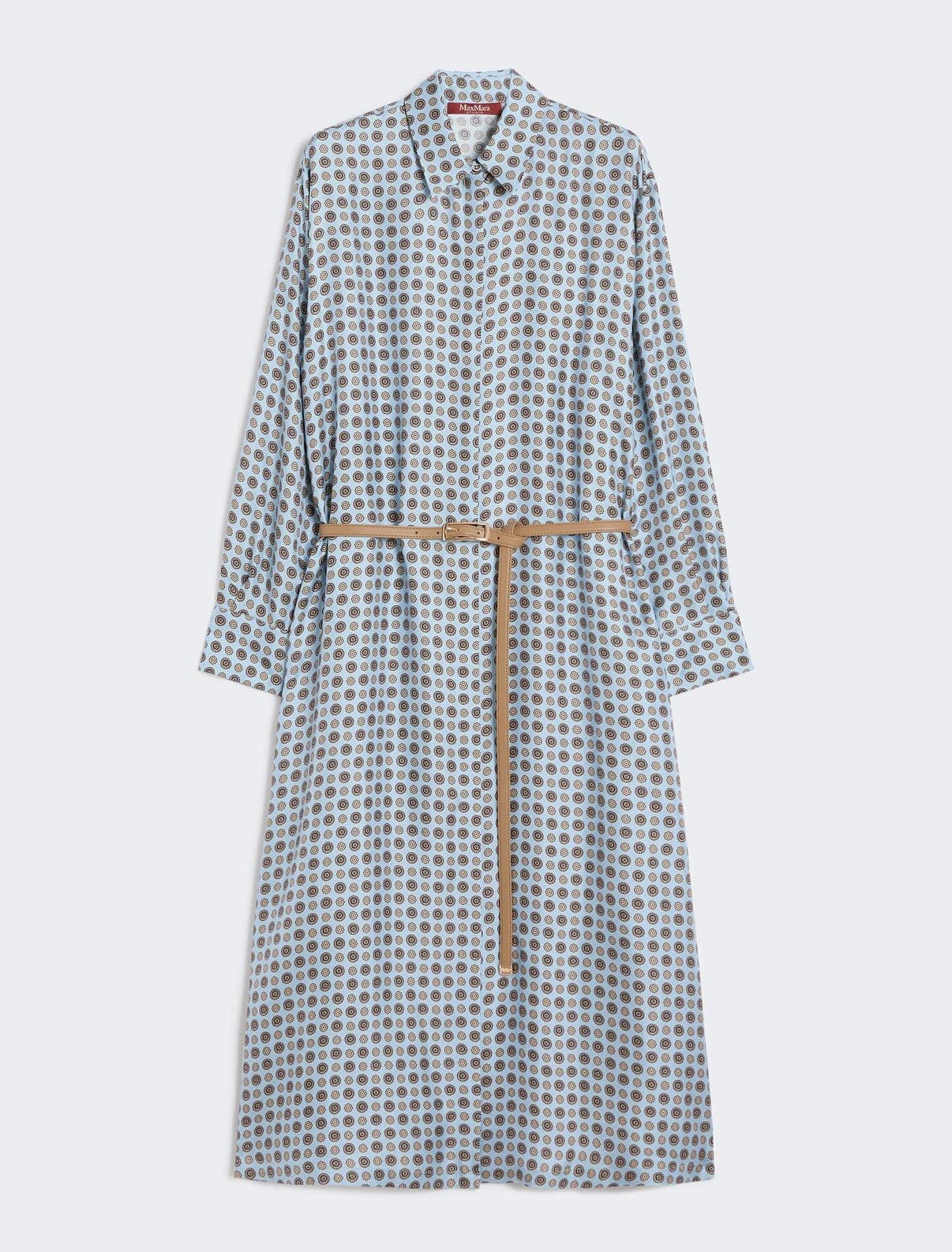 1202 MaxMara երկարաթև ատլասից զգեստ