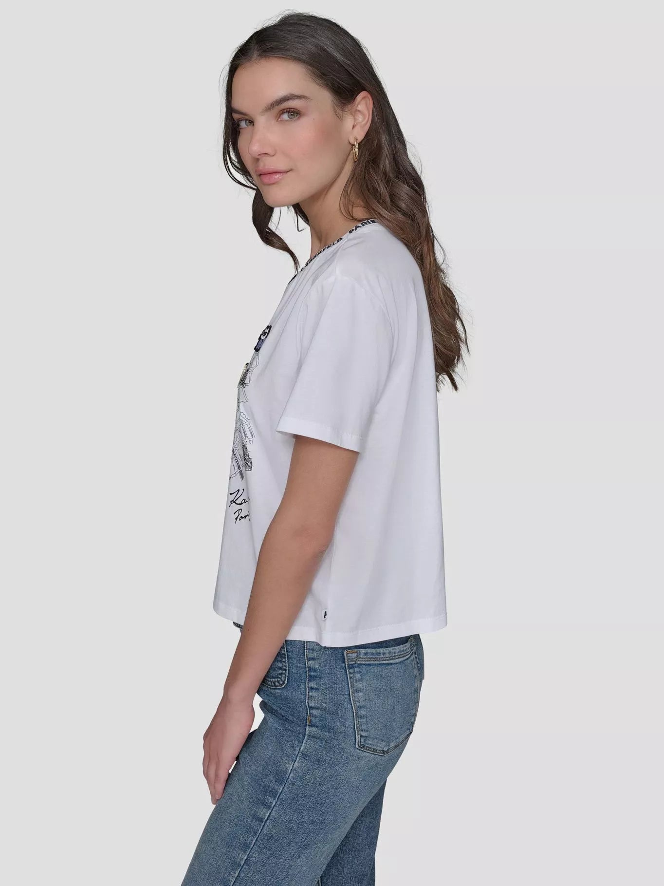 0918 Karl Lagerfeld կարճաթև բլուզ