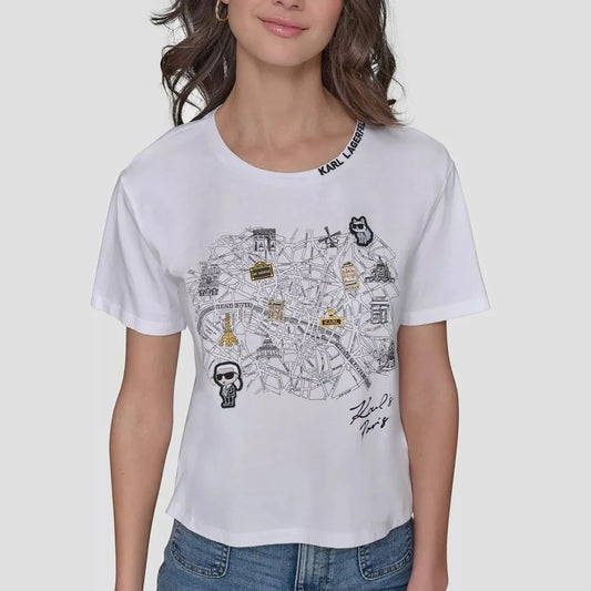 0918 Karl Lagerfeld կարճաթև բլուզ
