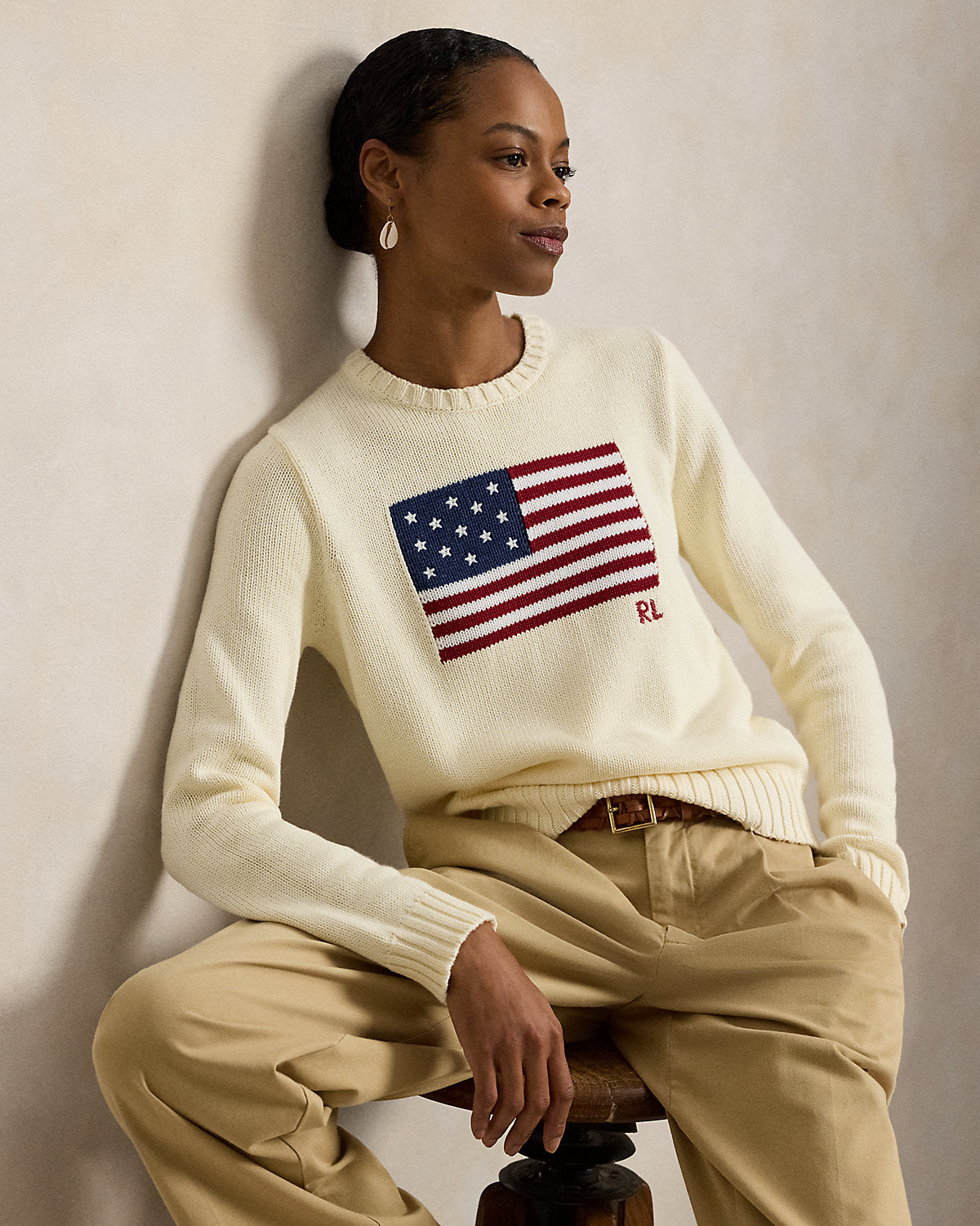 0469 Ralph Lauren գործվածքից բլուզ