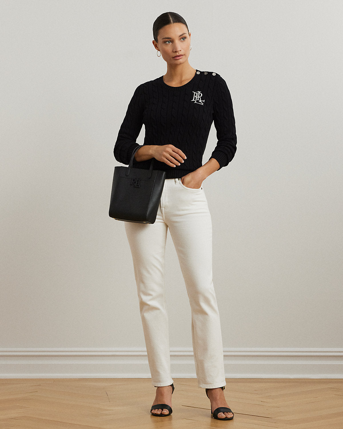 0236 Ralph Lauren գործվածքից բլուզ
