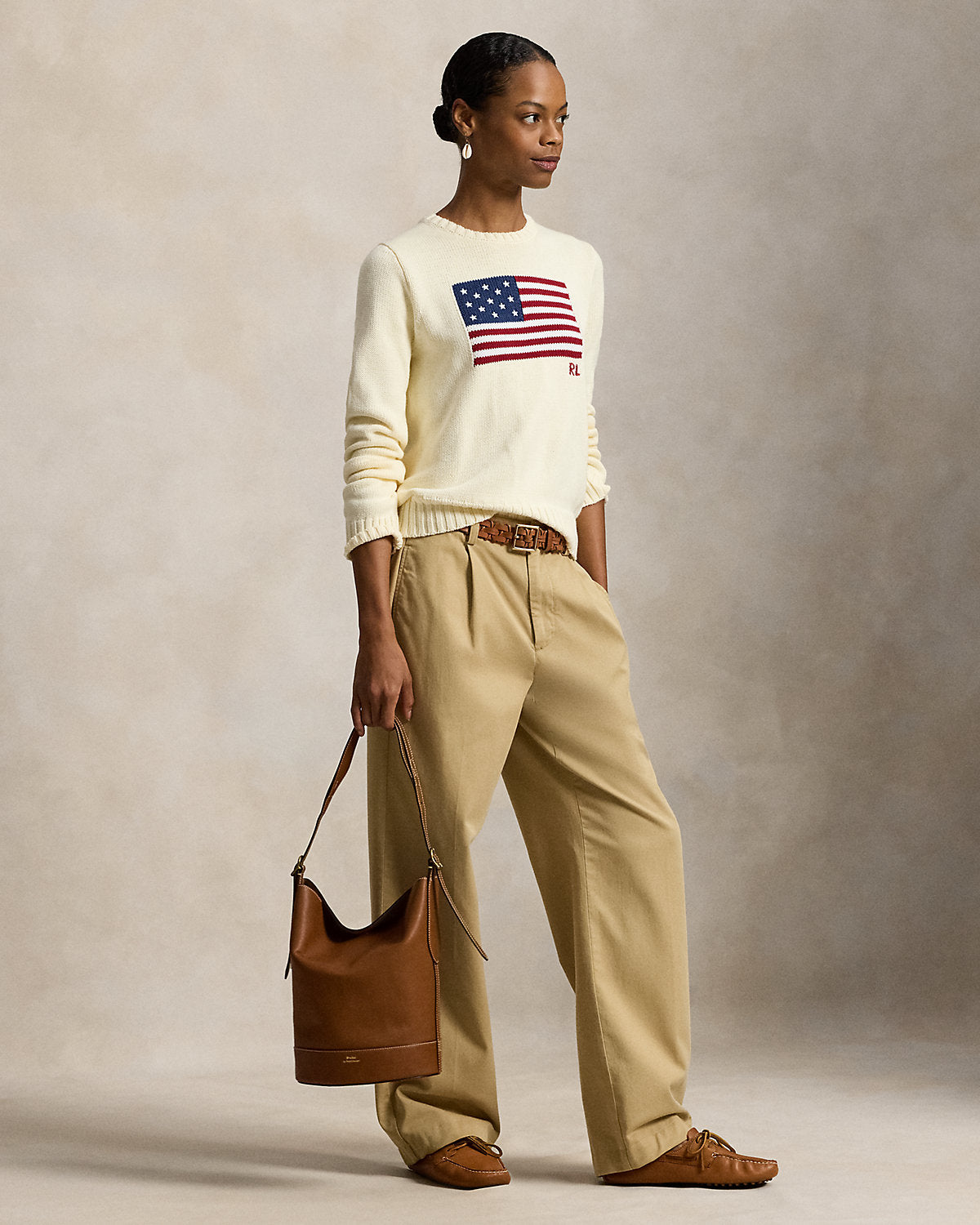 0469 Ralph Lauren գործվածքից բլուզ