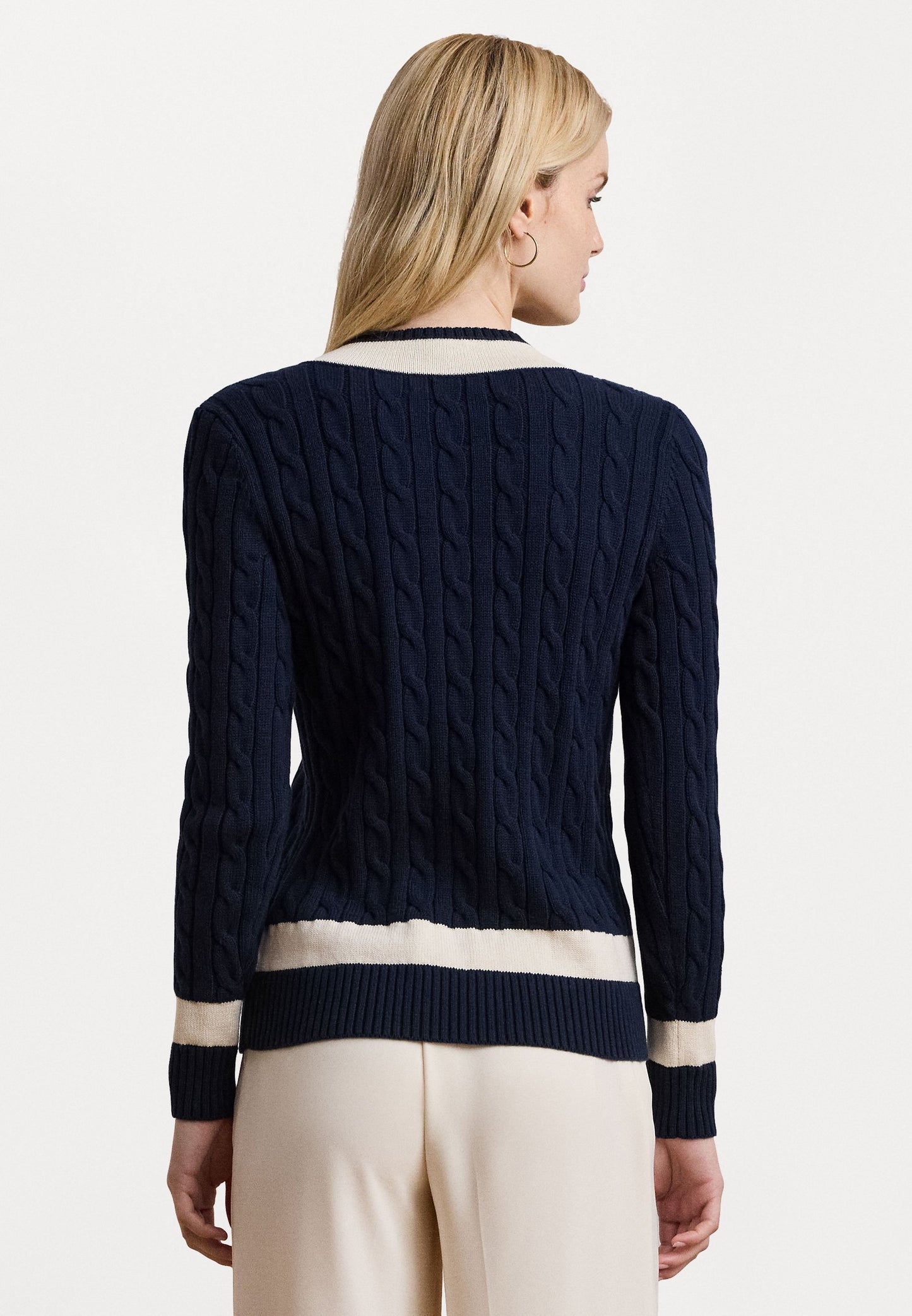 0655 Ralph Lauren երկարաթև գործվածքից բլուզ