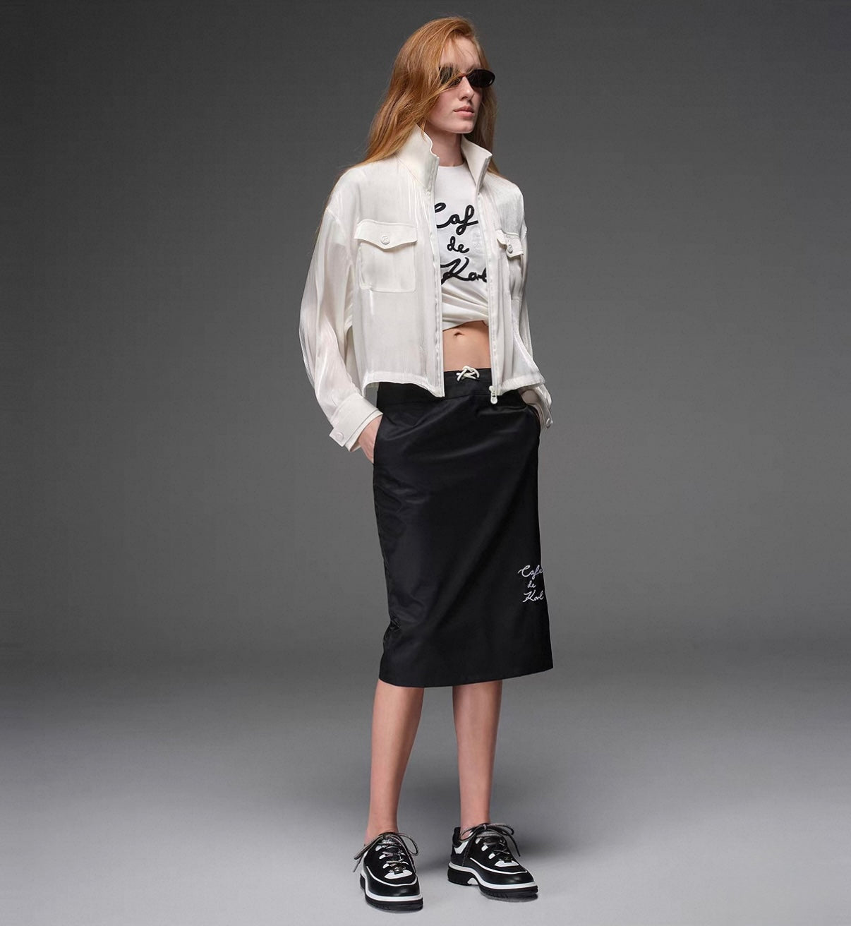 0686 Karl Lagerfeld կարճաթև բլուզ
