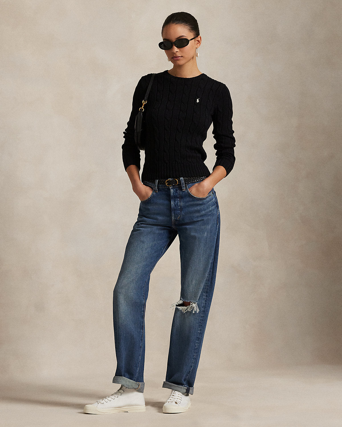 0286 Ralph Lauren գործվածքից բլուզ