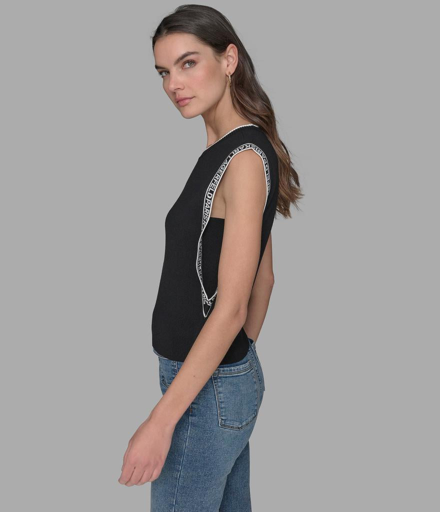 0805 Karl Lagerfeld անթև բլուզ