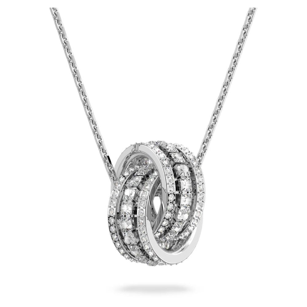 0076 Swarovski վզնոց երկու օղակ