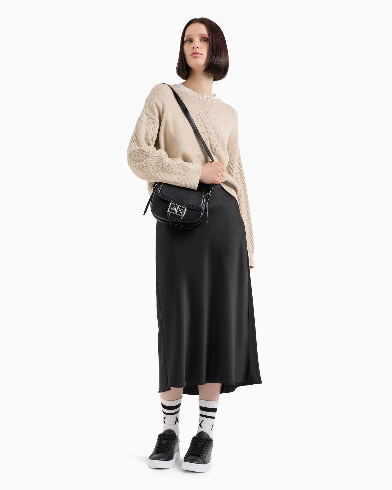 0466 Armani Exchange երկարաթև բլուզ