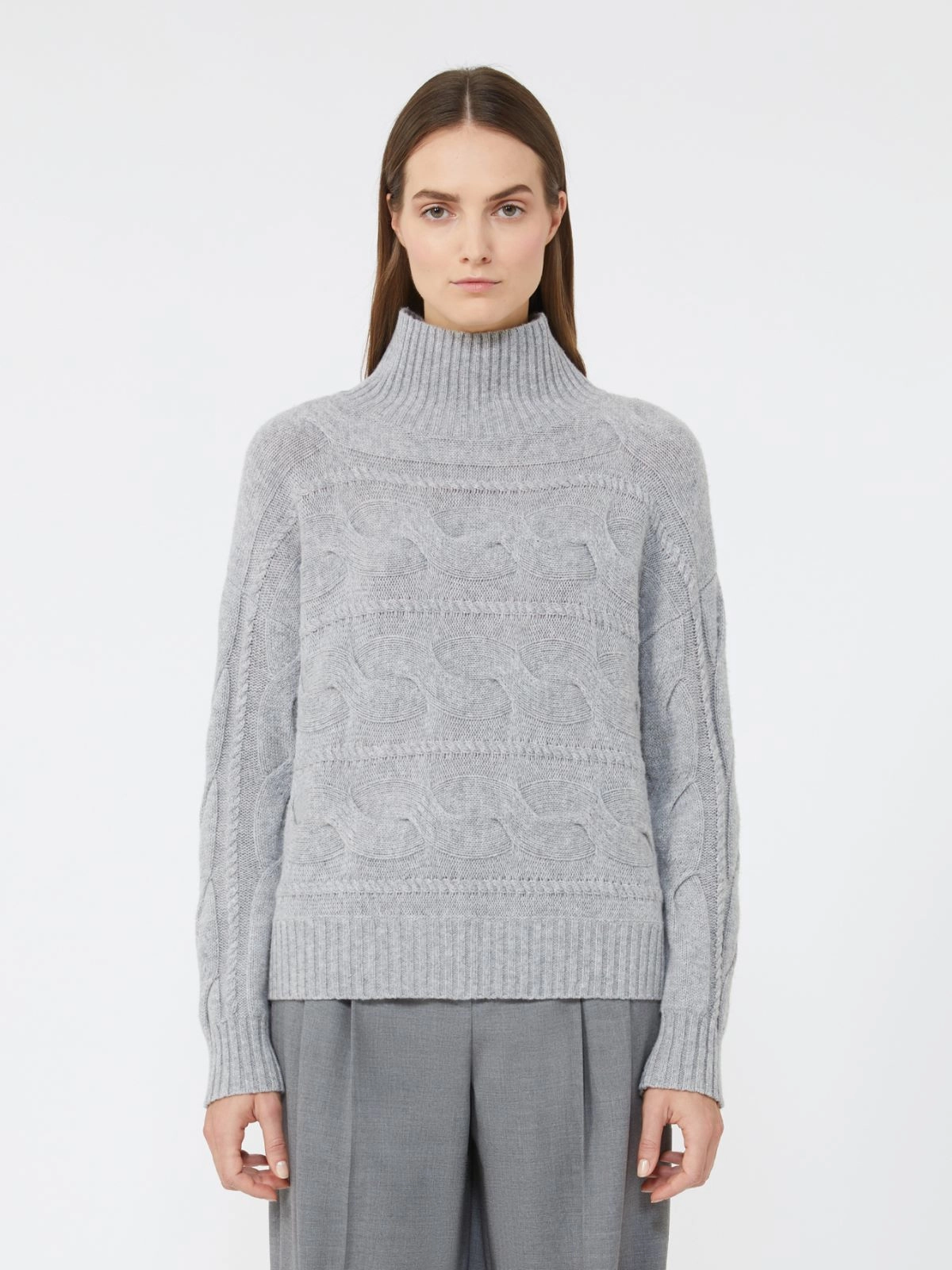 1320 MaxMara երկարաթև գործվածքից բլուզ
