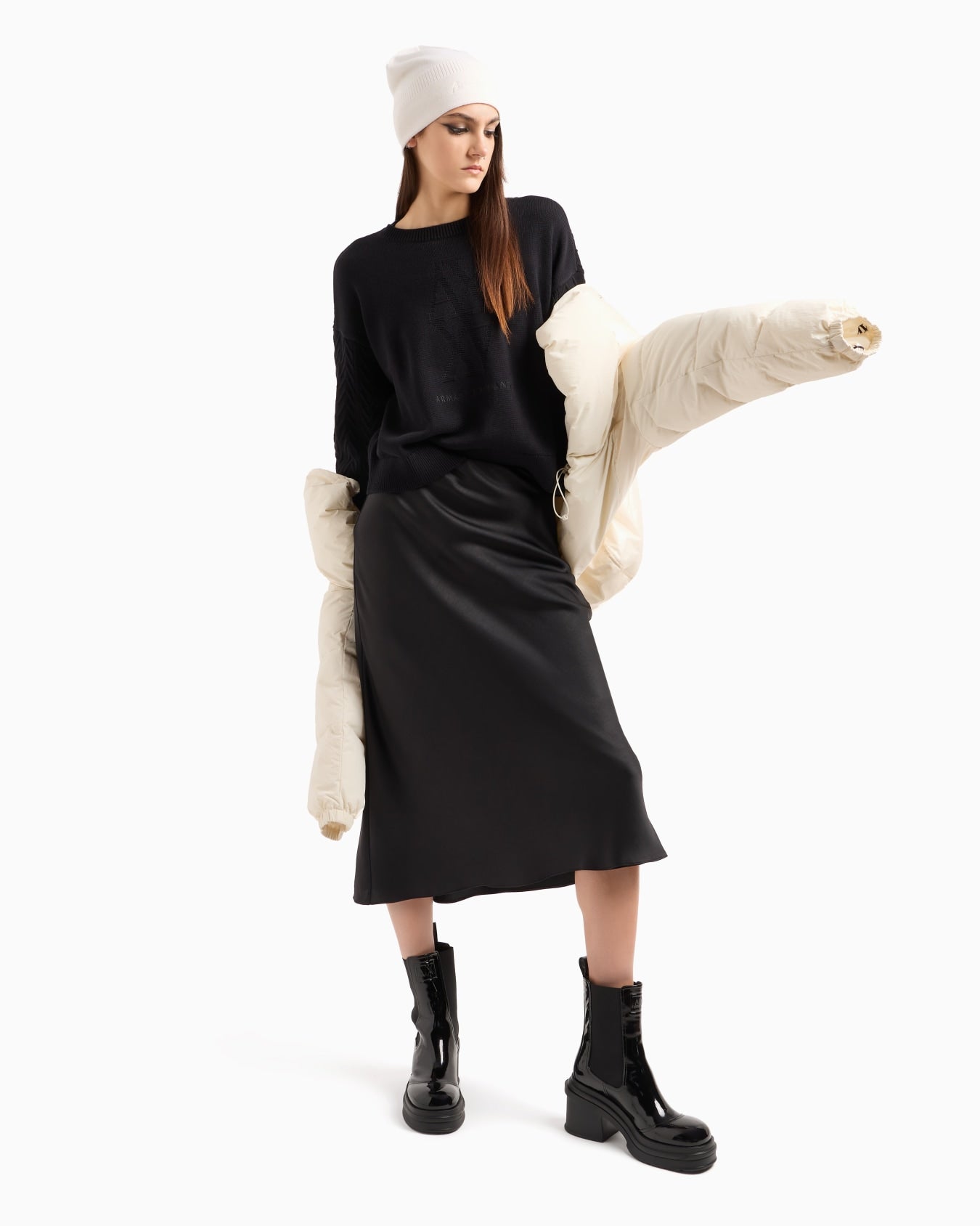 0466 Armani Exchange երկարաթև բլուզ