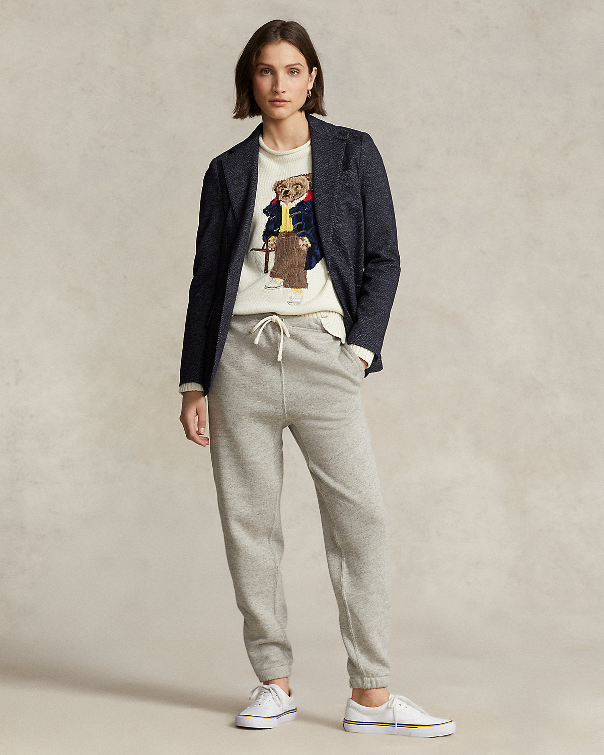 0420 Ralph Lauren գործվածքից բլուզ