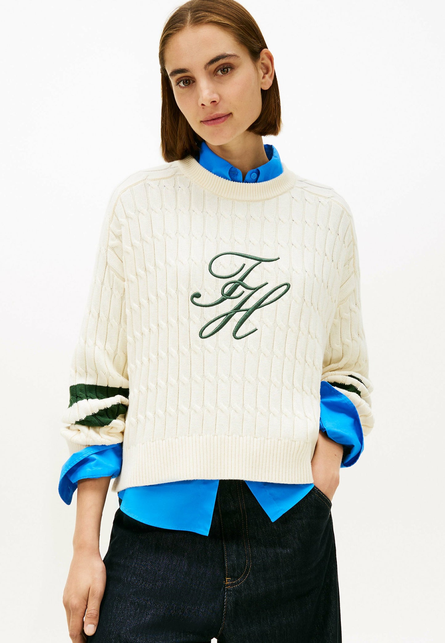 1452 Tommy Hilfiger գործվածքից բլուզ