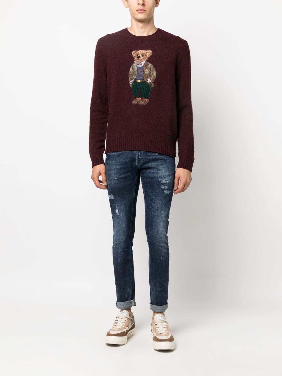 0505 Ralph Lauren արջուկով գործվածքից բլուզ