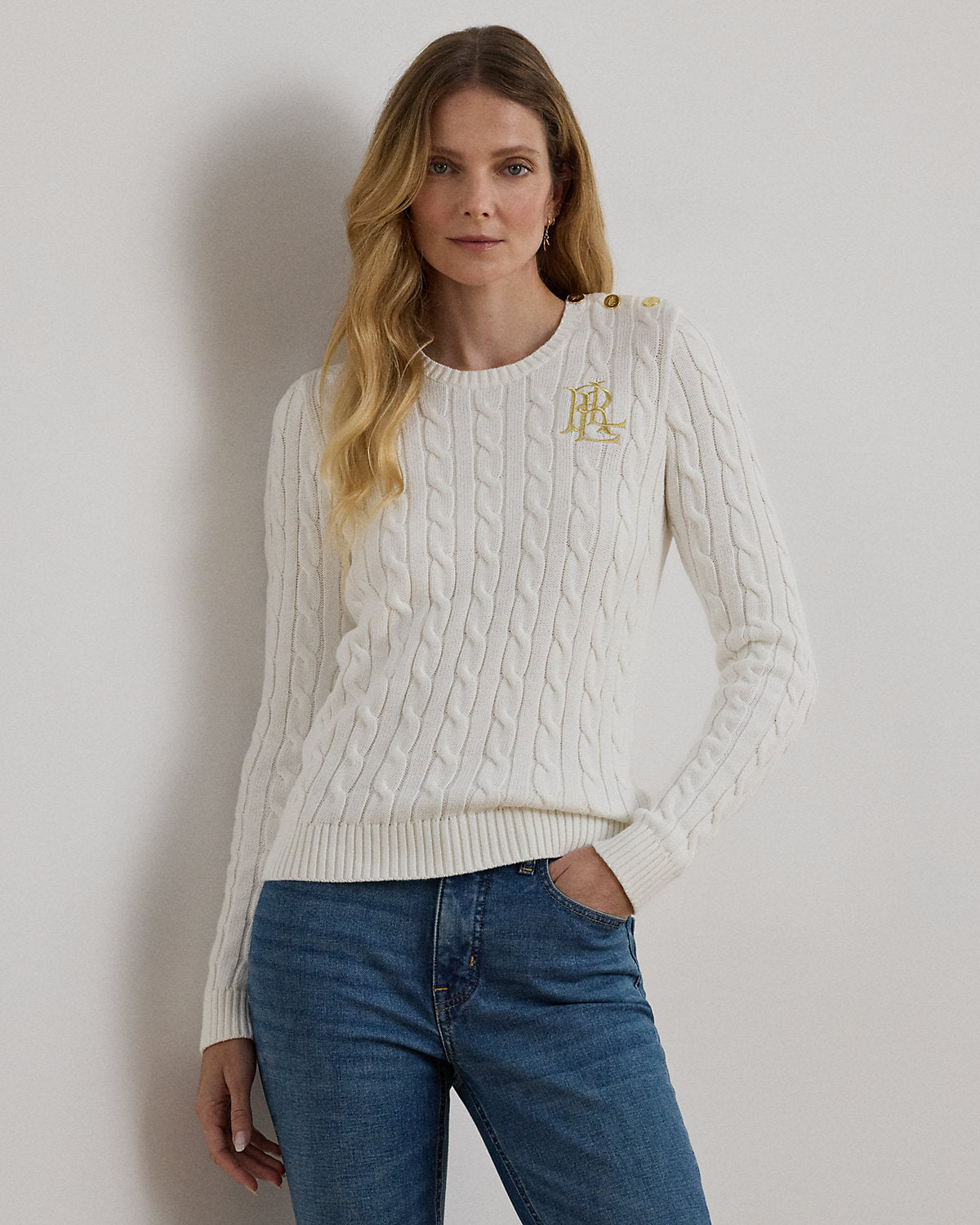 0236 Ralph Lauren գործվածքից բլուզ