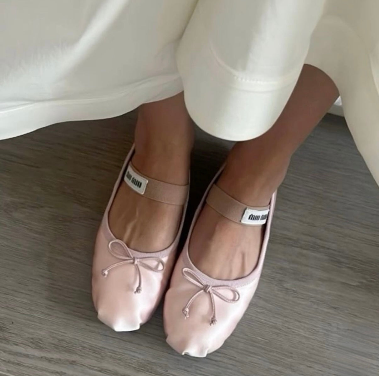 0865 MIU MIU կոշիկ բալերինա