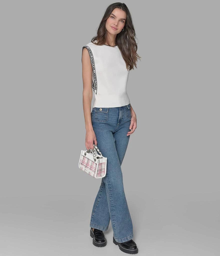 0805 Karl Lagerfeld անթև բլուզ