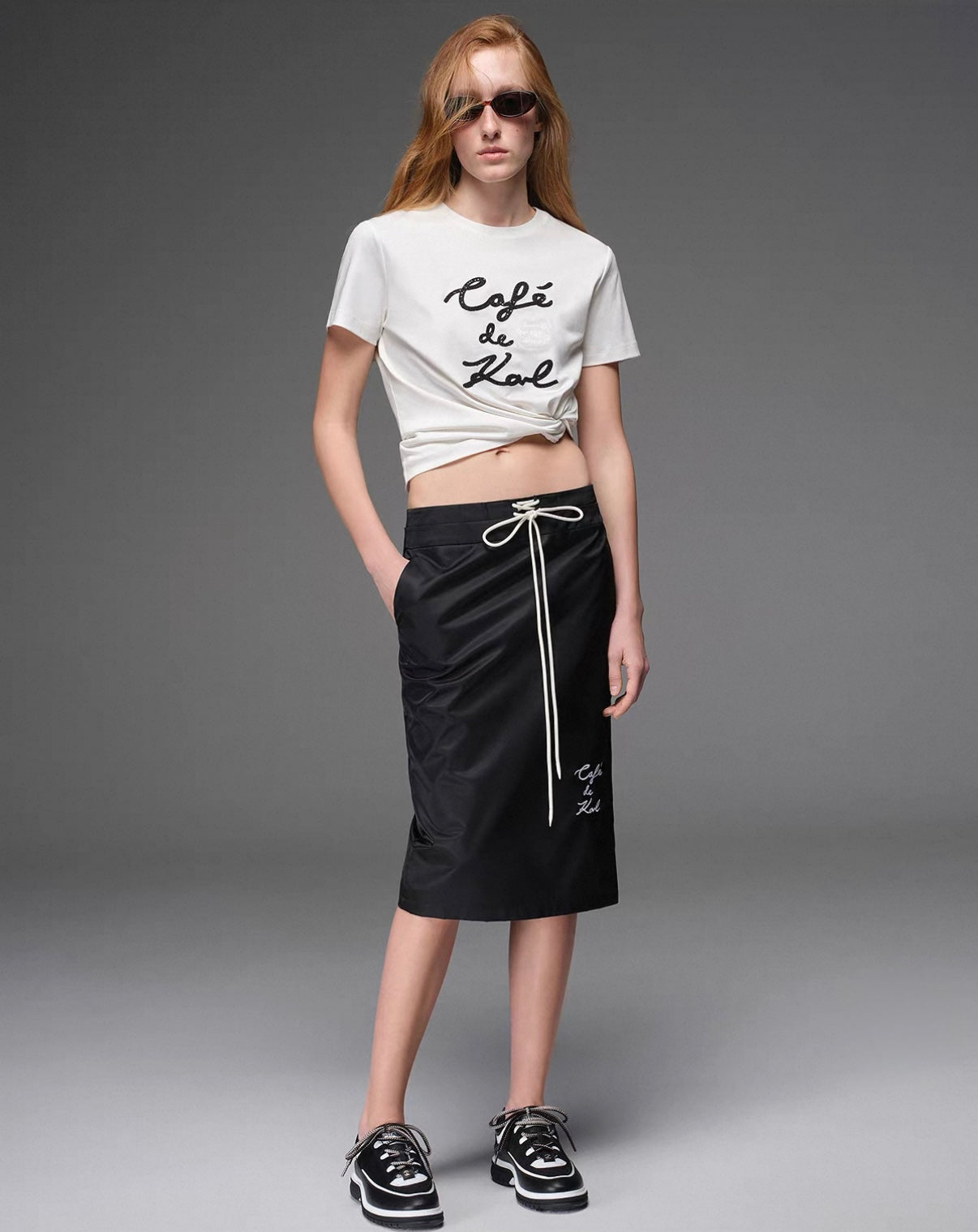 0686 Karl Lagerfeld կարճաթև բլուզ