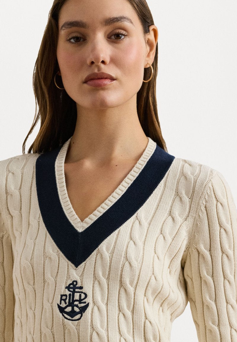 0655 Ralph Lauren երկարաթև գործվածքից բլուզ