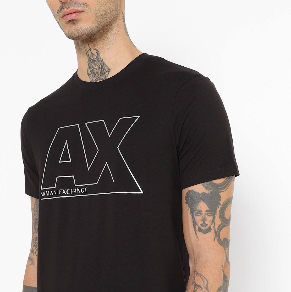 0143 Armani Exchange կարճաթև բլուզ